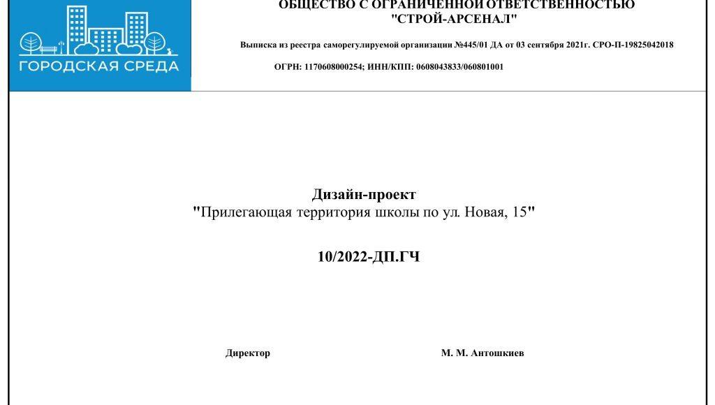 Дизайн-проект Прилегающая территория школы по ул. Новая, 15-изображения-1